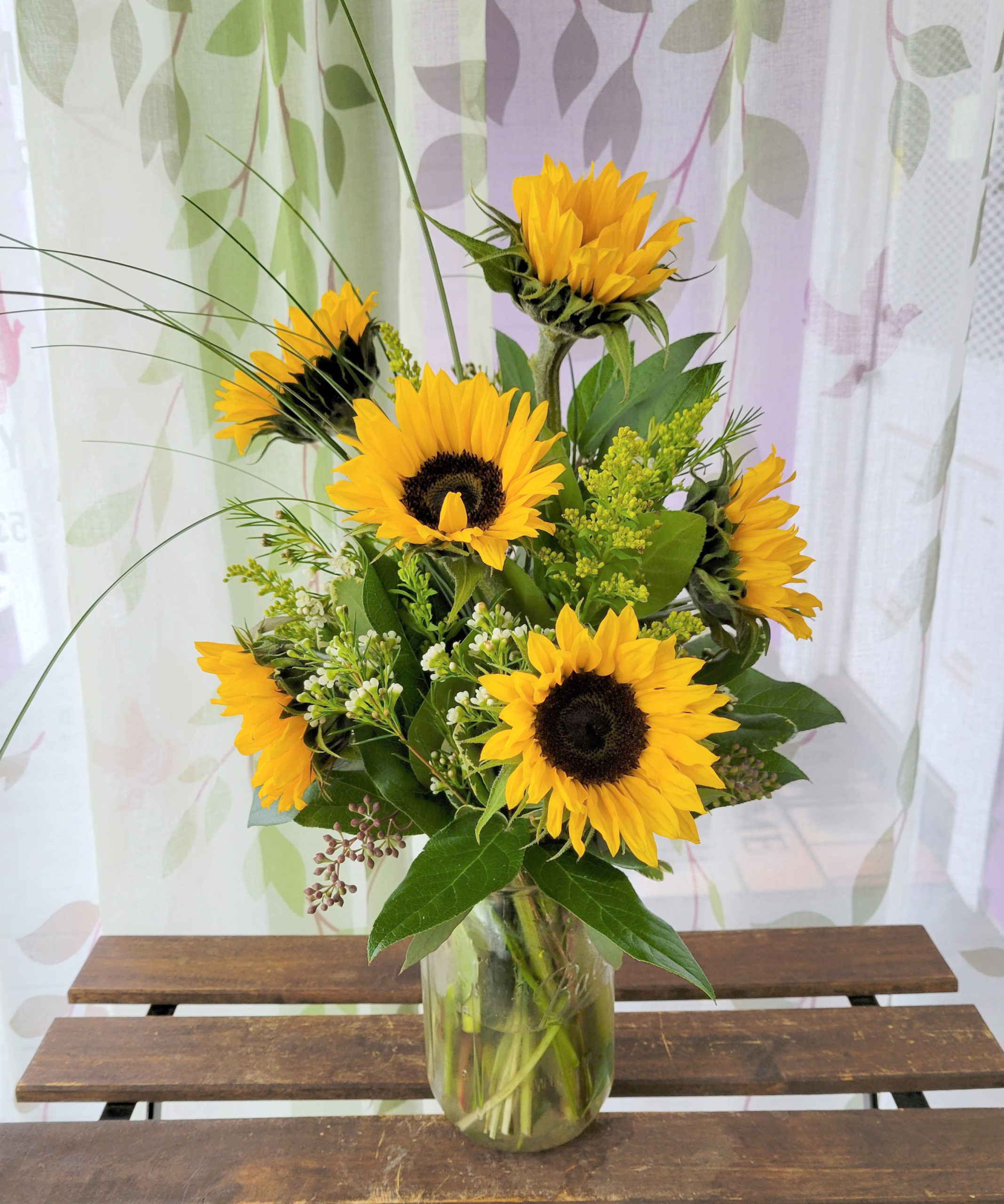 Six Sunflowers  Petals on Prince Floral Arrangements for All Occasions